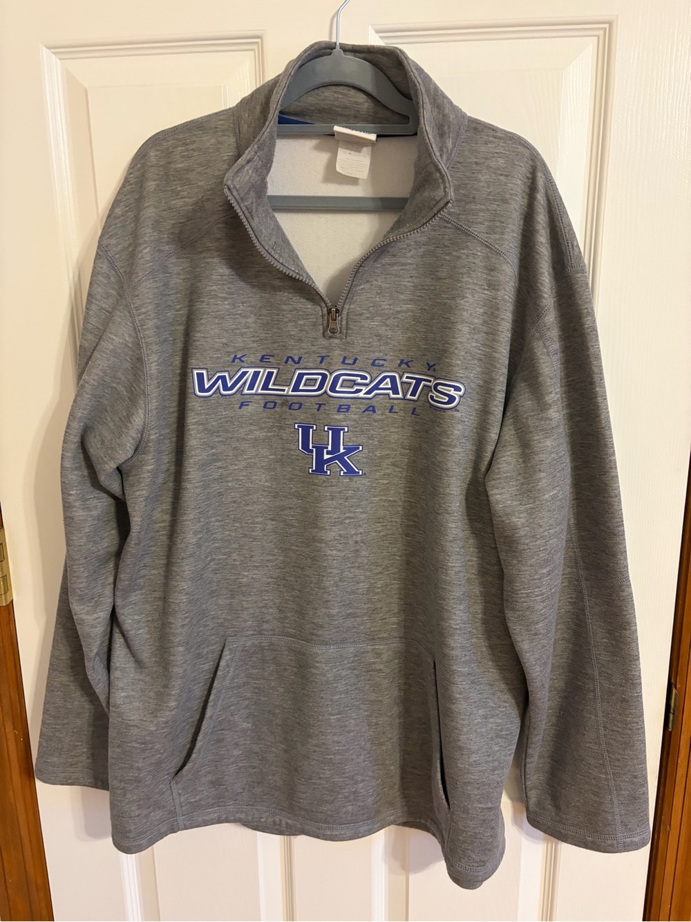 Kentucky Wildcats Gray Quarter-Zip Pullover Sweatshirt
